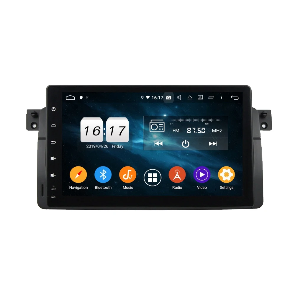 Lelv Восьмиядерный 9 &quotAndroid 8 1 автомобильный dvd плеер для BMW E46 M3 1998 2005 gps радио Bluetooth 4 2