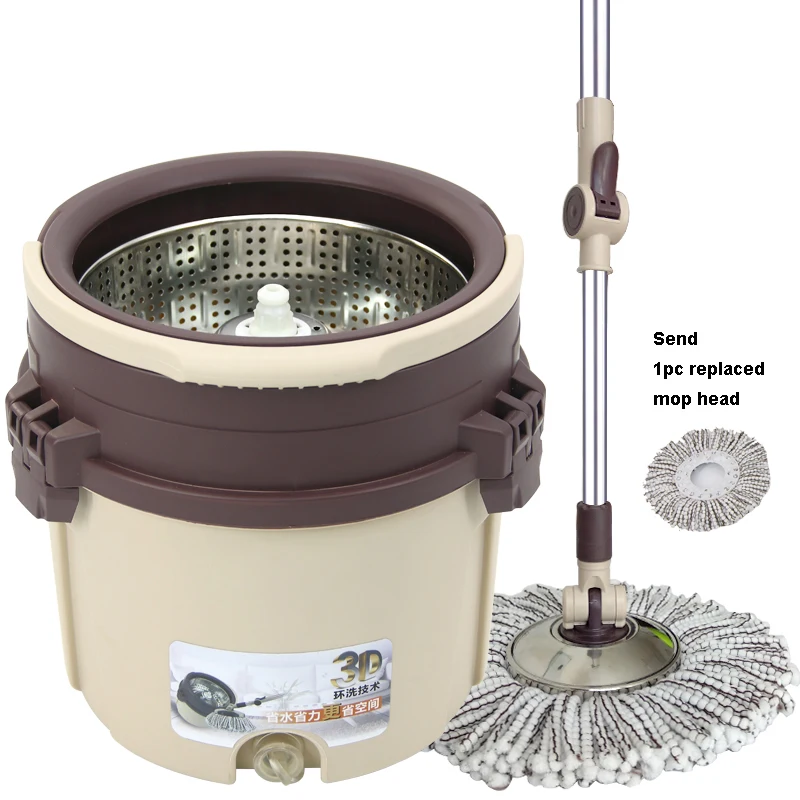 2 в 1 роторная Швабра без ведра ручная стирка автоматическое отжимание одиночная