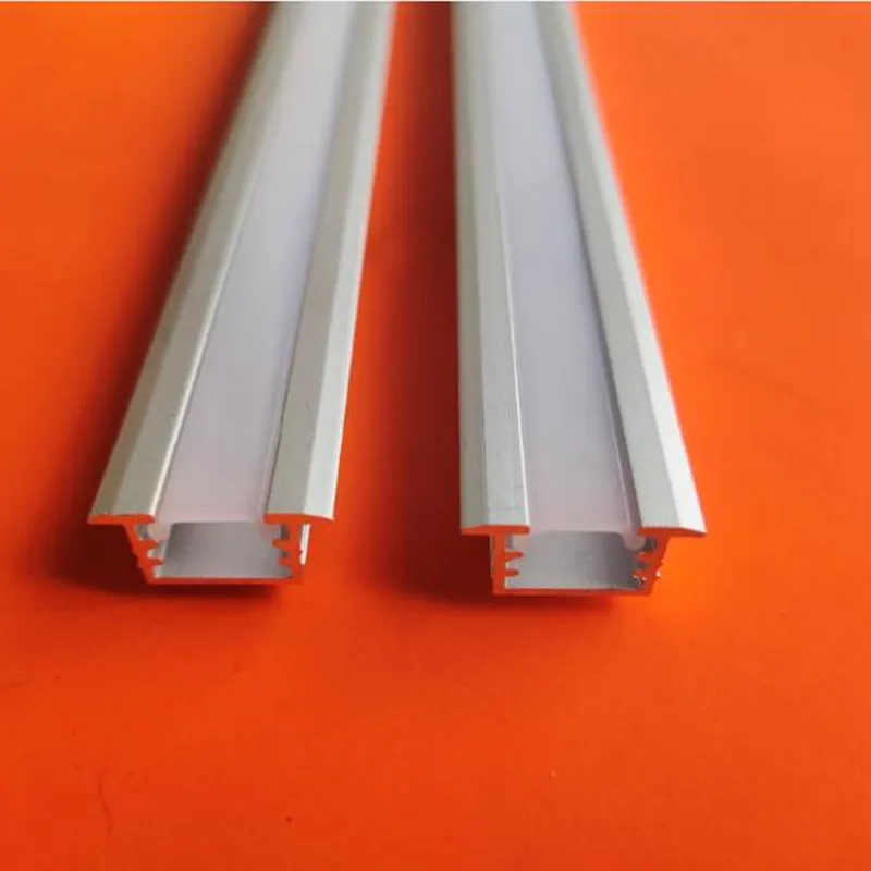 

Free Shipping 20sets Embed Led Aluminum Profile Bar Light Housing Milky/Clear Cover Aluminum Channel for Strip