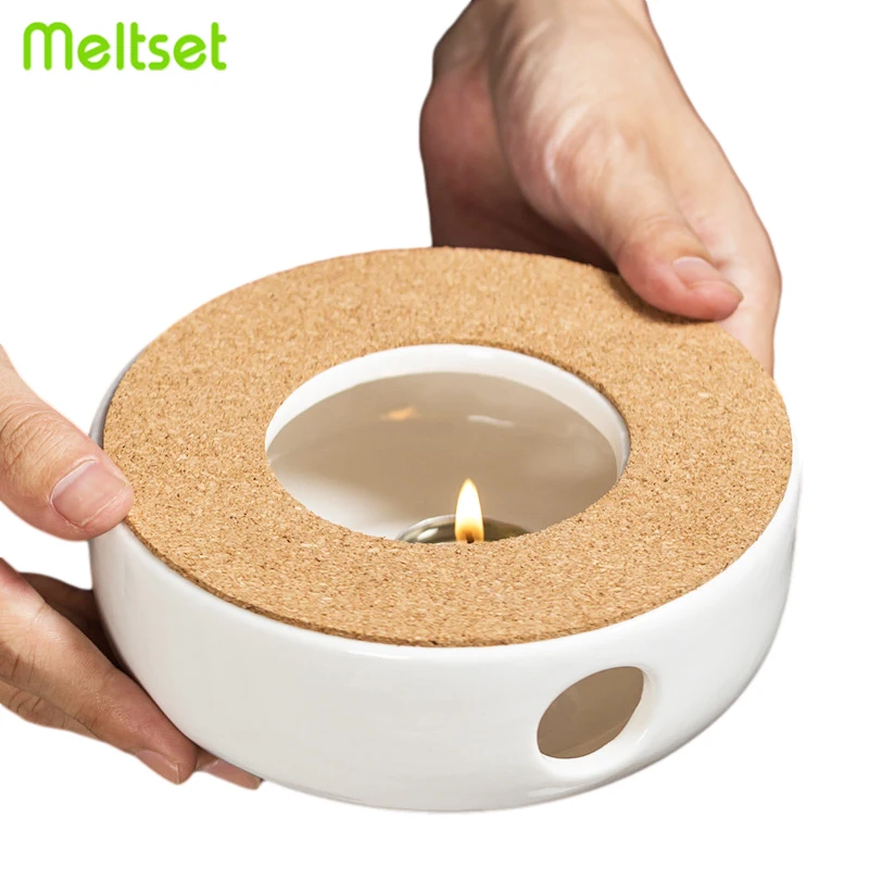 

Mini Portable Teapot Holder Ceramic Tea Pot Warmer Insulation Base Coffee Tea Heater Candle Holder Tea Accessories