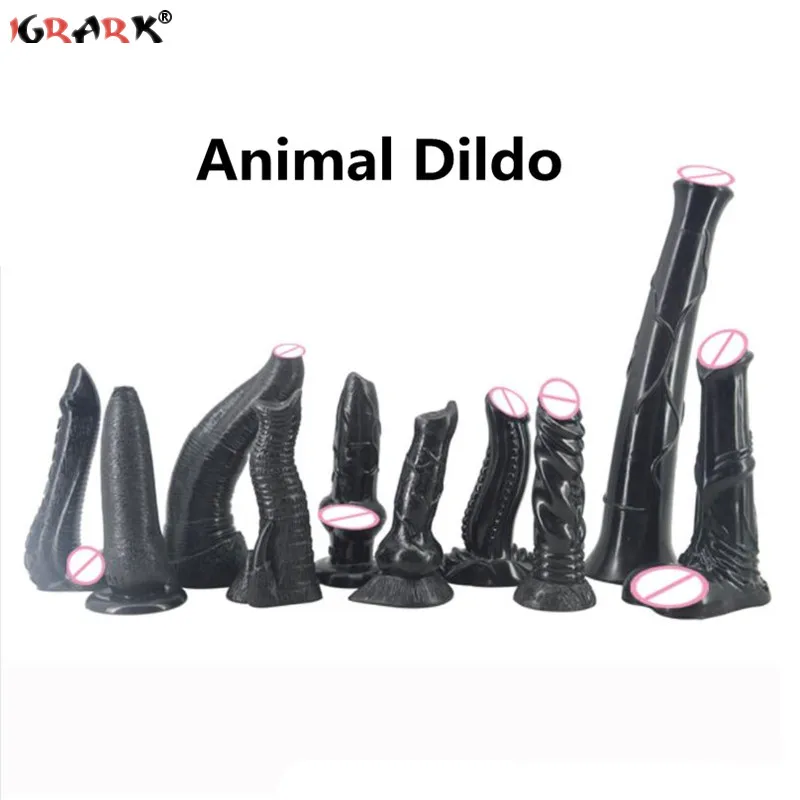 17 Размеры с аппликацией в виде животного игрушки собака лошадь волк Пенис