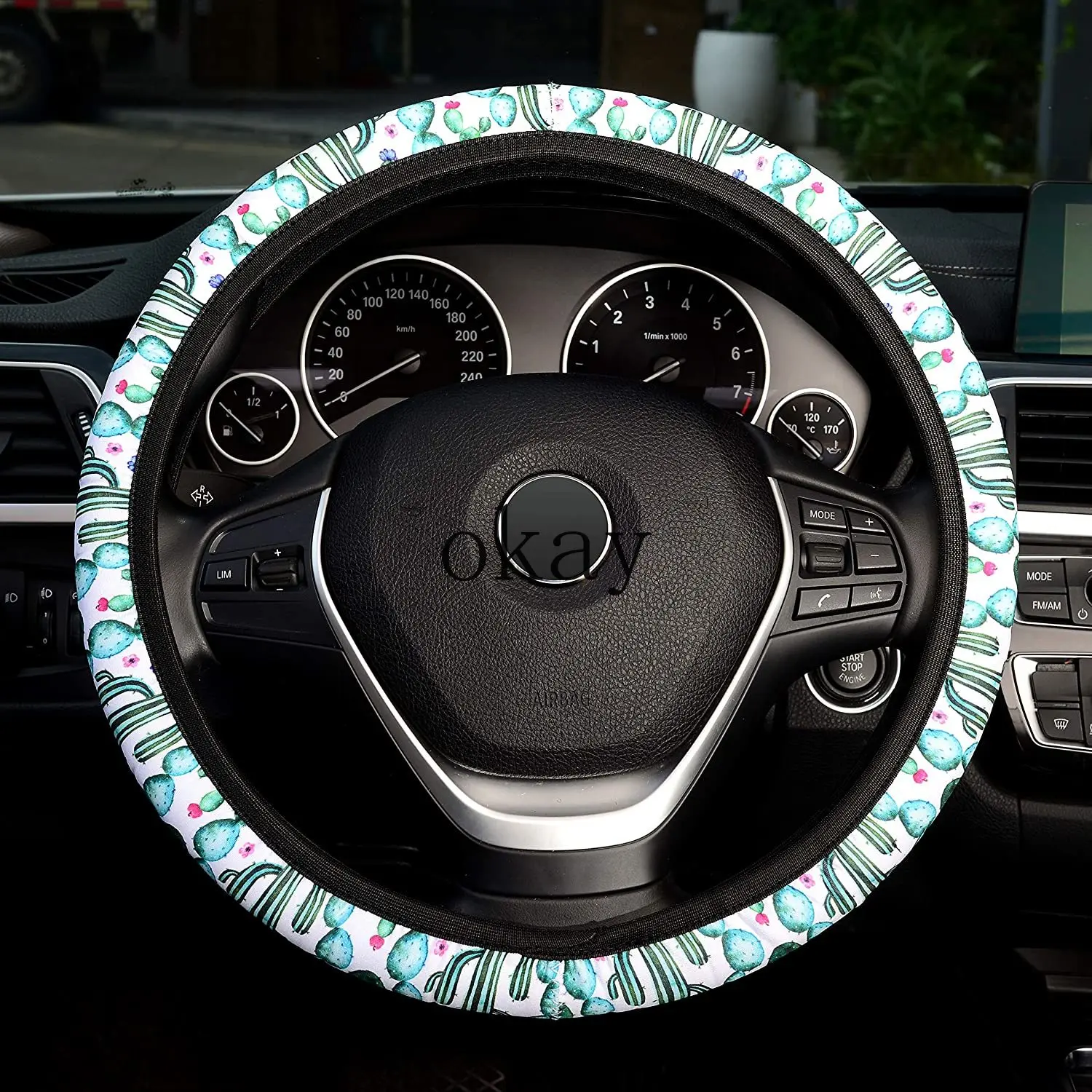 Милый чехол для руля кактус женщин и девочек нескользящий устойчивый