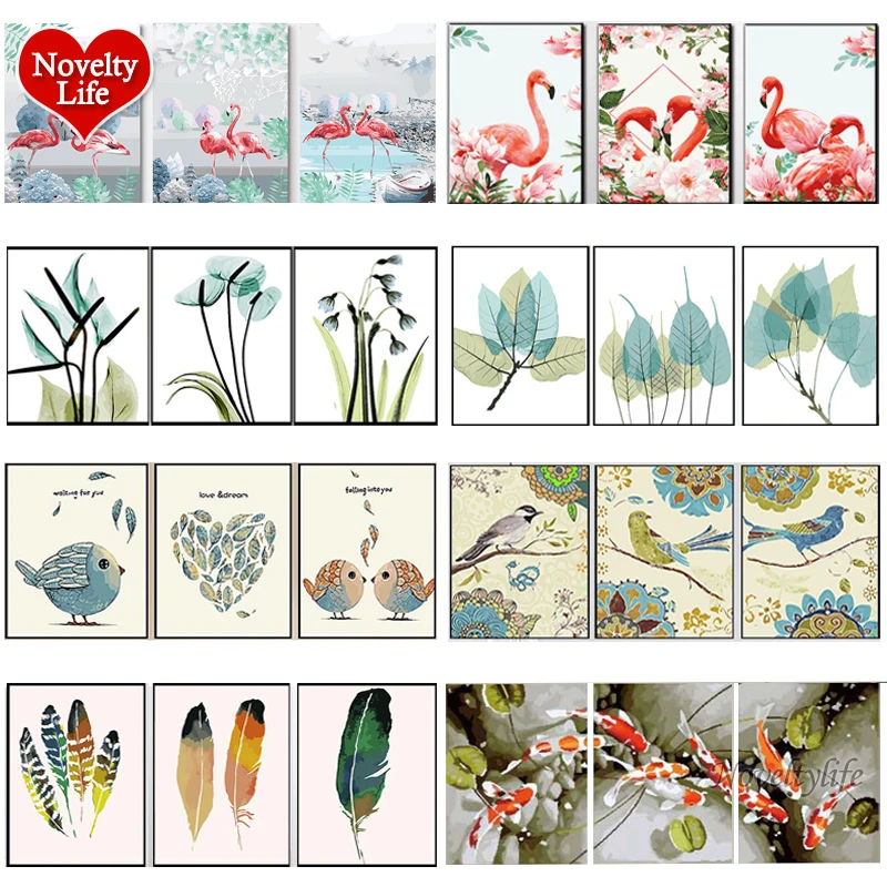 

Набор для рисования по номерам, 3 шт., абстрактная картина «Олень», модульное колорирование