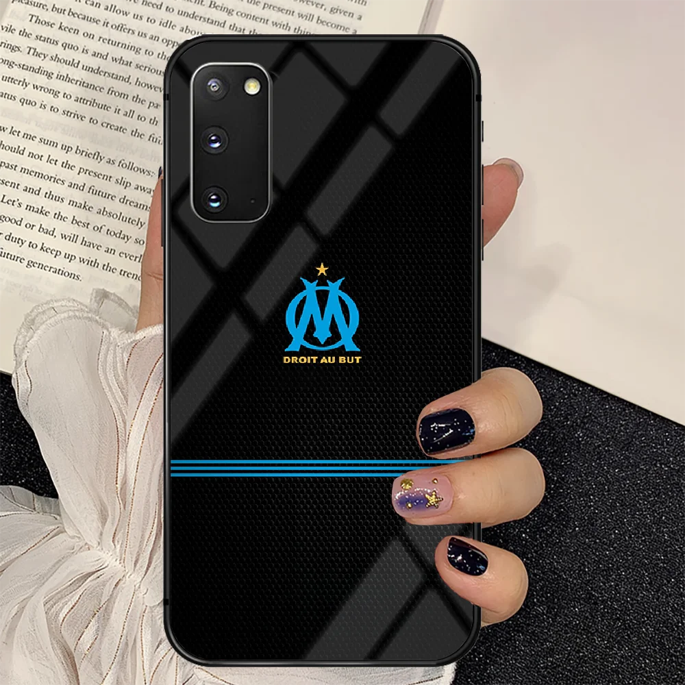 

Football Club Marseille Phone Tempered Glass Case Cover for Samsung Galaxy A M 12 20 21 30 31 40 50 51 52 70 71 72 E S Painting