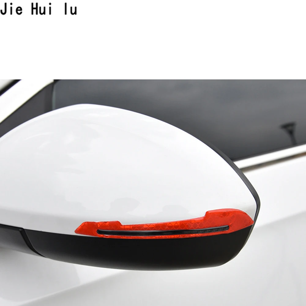 2 Pieces Car Reflective Strip Anti-collision Warning Tape Car-styling Rearview Mirror Stickers Safety Mark | Автомобили и