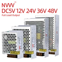nvvv switching power supply mini ms 15w 350w ac 110v220v to dc 5v 12v 24v 36v 48v dc source power adapter for led strip cctv
