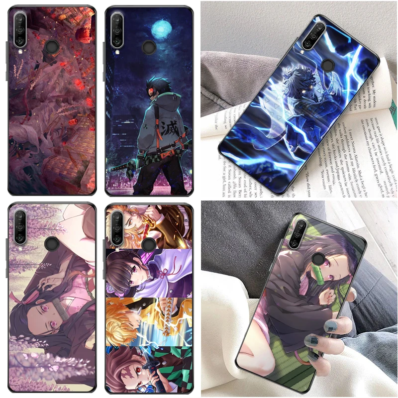 

Demon Slayer Kimetsu No Yaiba Kamado Nezuko Kamado Tanjirou Agatsuma Zenitsu Phone Case For Huawei P30 Pro Lite Cases Funda