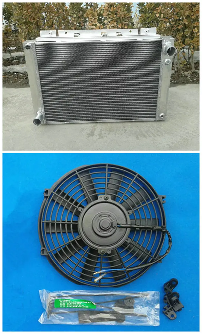 Высокопроизводительный 3-рядный полностью алюминиевый радиатор + вентилятор для