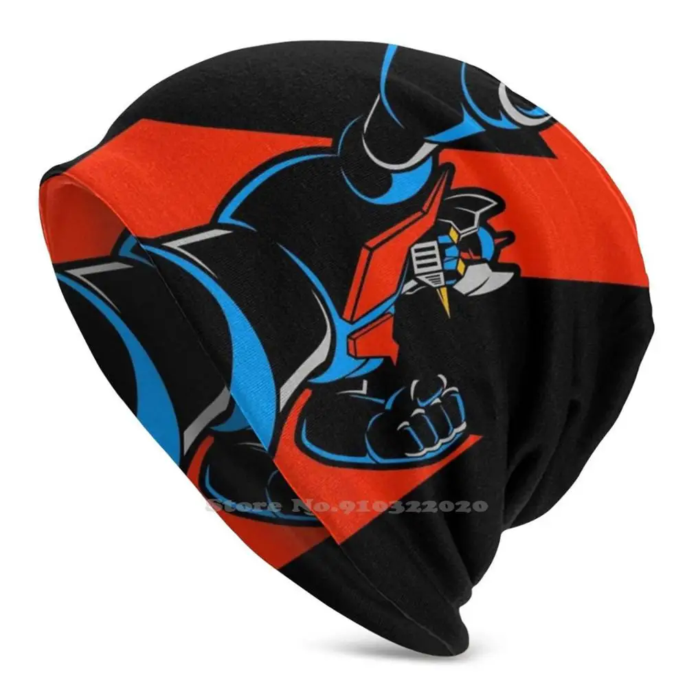 

151 Z Jap New Diy Print Beanies Hats Winter Hedging Cap Z Mazinga Koji Go Nagai Robot Super Robot Punch Zeta Fanart Vertor Art