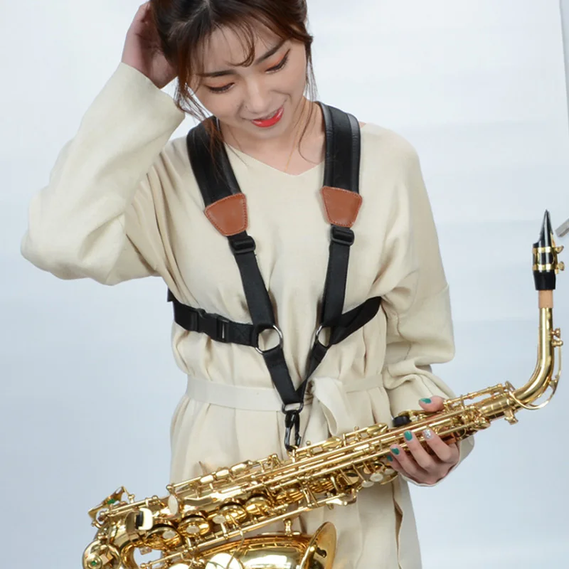 ABZB для взрослых детей мягкий Sax ремень крюк саксофон плечевой саксофона жгут альт