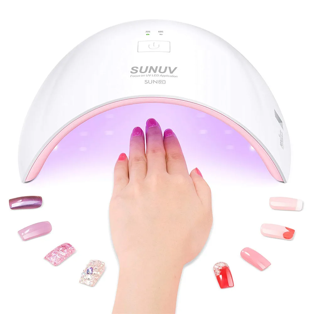 

SUNUV SUN9c Plus LED Nail Dryer 36W UV Light UVLED Gel Nail Lamp Arched Shaped Lamps for Nail Art Perfect Thumb Drying Solution