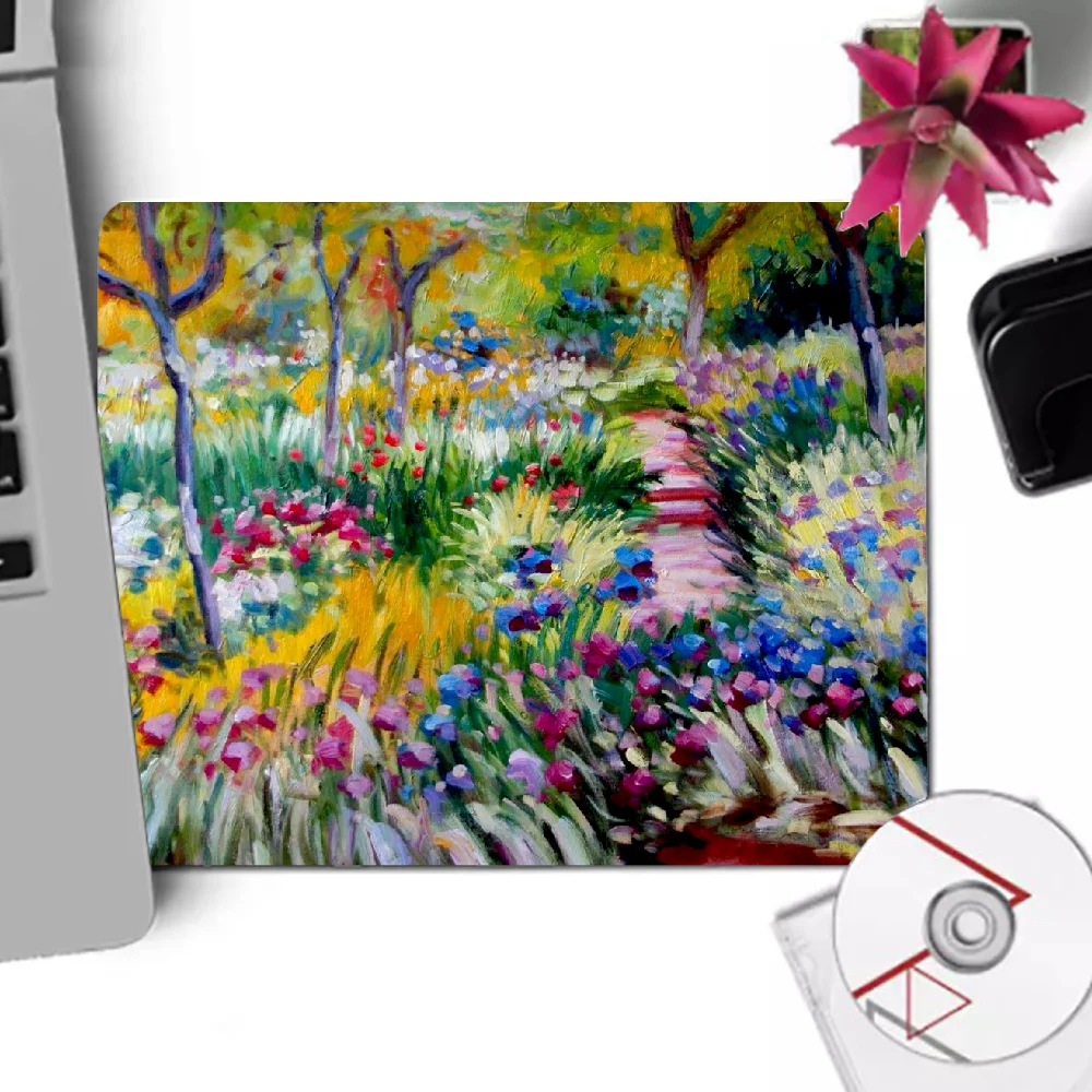 

Art Painter Claude Monet Gaming Mouse Pad PC Mousepad Game Pad Cartoon Rubber Mouse Pad Office Keyboard Pad