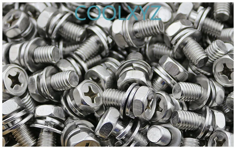 Шестигранный тройной Комбинированный винт из нержавеющей стали 304 внешний