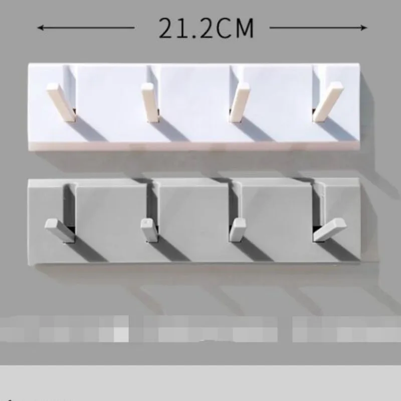 

2pcs/lot Punch-free No Trace Nordic Style Plastic Strong Paste Bathroom Clothes Hat Wall-mounted Hook Doorway Dorm Room G8200