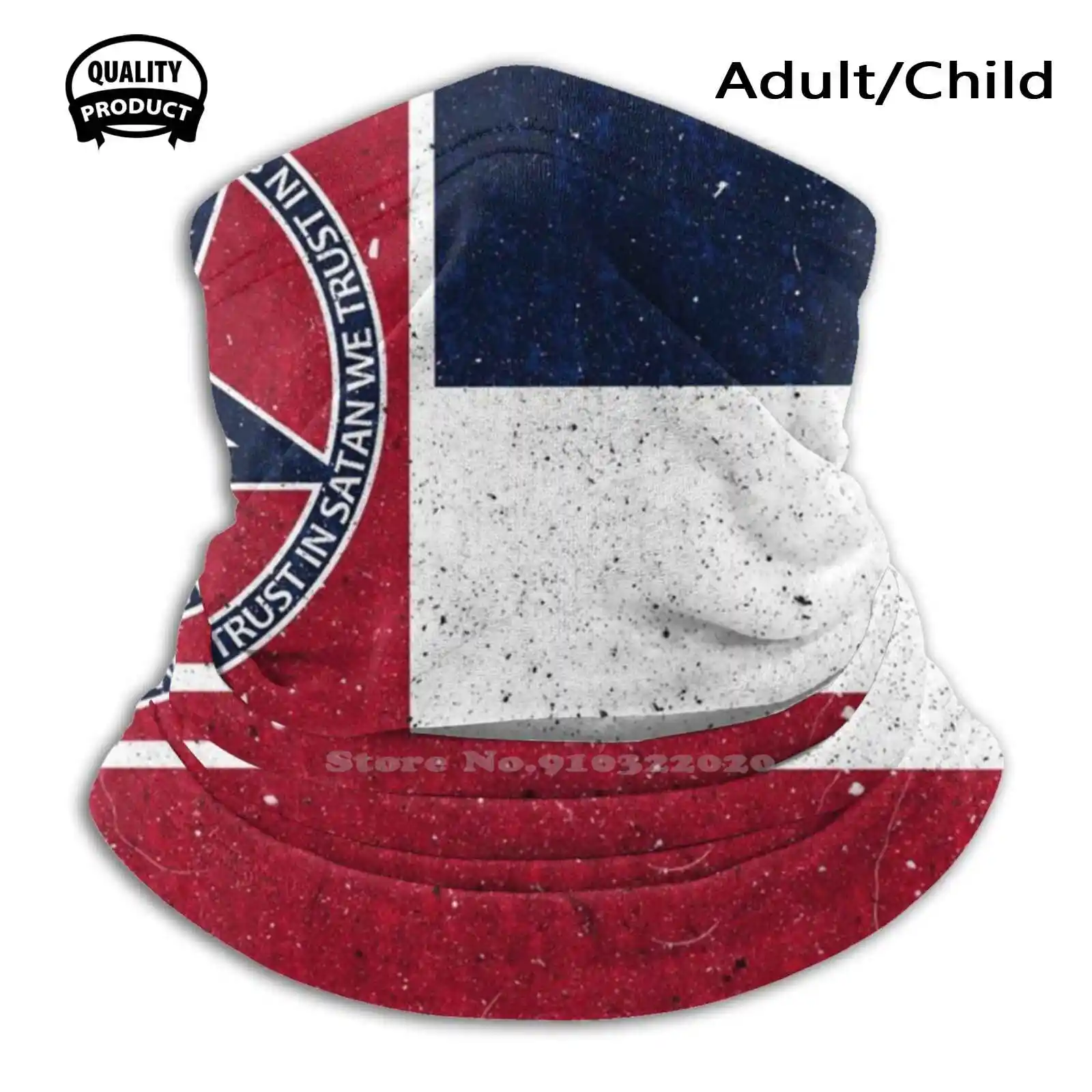 

In Satan We Trust Mississippi Flag Face Mask Soft Warm Face Mask Scarf In Satan We Trust Mississippi Flag In God We Trust The