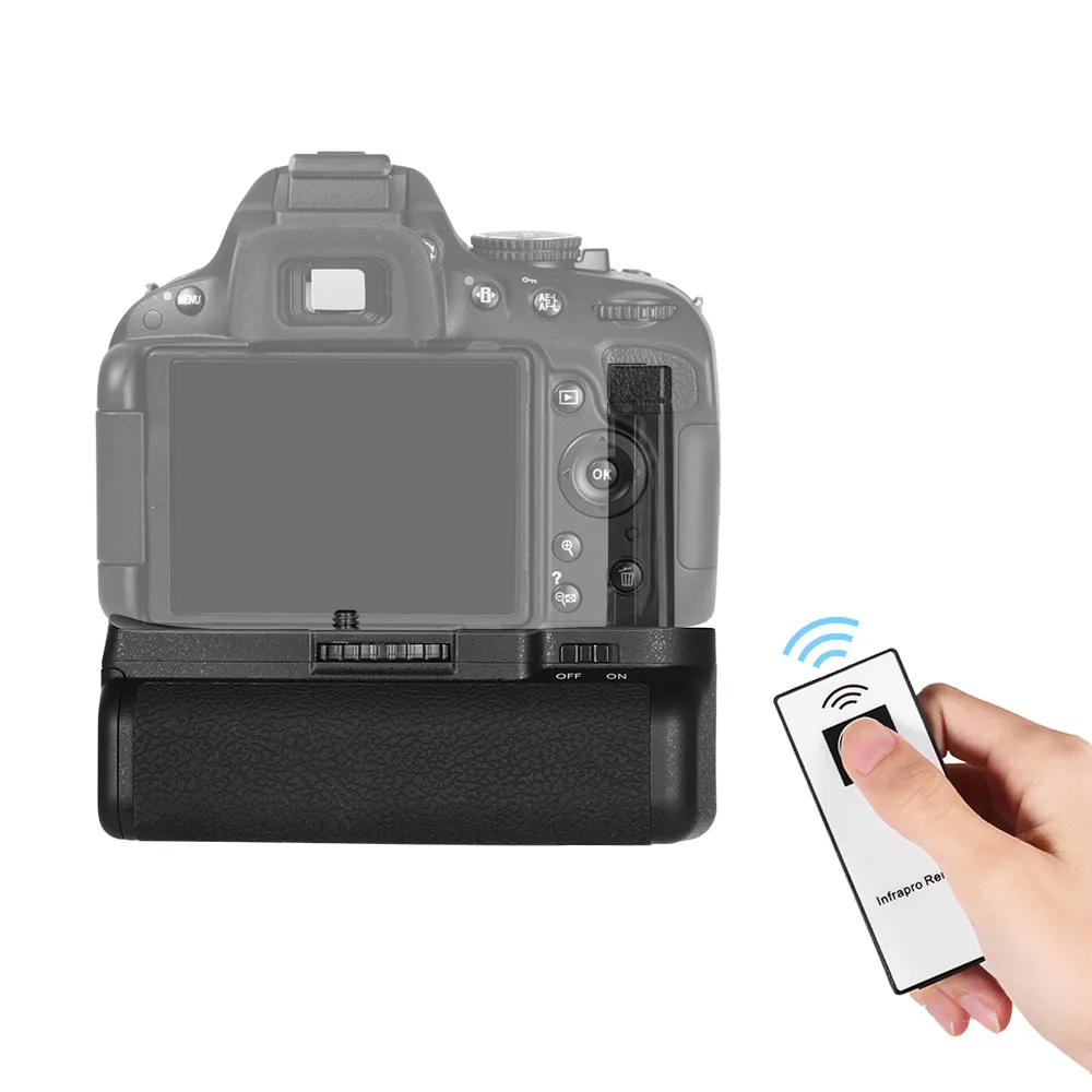 Вертикальный держатель батарейного отсека для Nikon D5100 D5200 DSLR камеры EN-EL 14 Питание