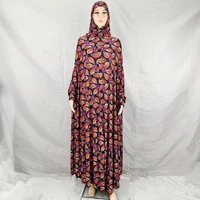2021 fashion african dresses for woman abaya dubai muslin loose robe islamic african cotton clothing red loose dr 314