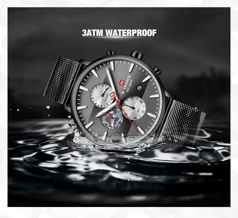 Топ люксовый бренд NAVIFORCE Мужские часы Модные Спортивные кварцевые мужские s часы водонепроницаемые армейские военные наручные часы Relogio Masculino