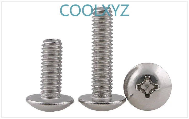 304 Stainless Steel Philip's Truss Head Machine Screw TM Cross Large Pan Bolts Groove Mushroom Long 2PCS | Обустройство дома