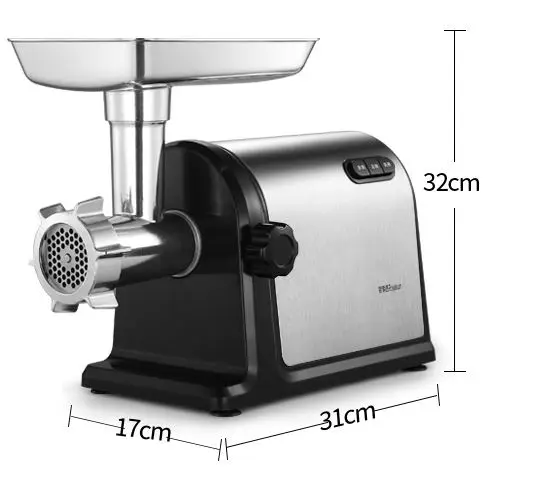 Мясорубка измельчитель коммерческая высокомощная электрическая нержавеющая