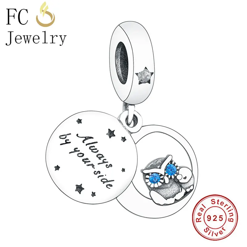 FCJ1221 FC ювелирные изделия подходят Pandora талисманы браслет 925 пробы Серебро Многоцветный лист циркония Кристалл бисера для женщин делая Berloque - Цвет: FCJ1221