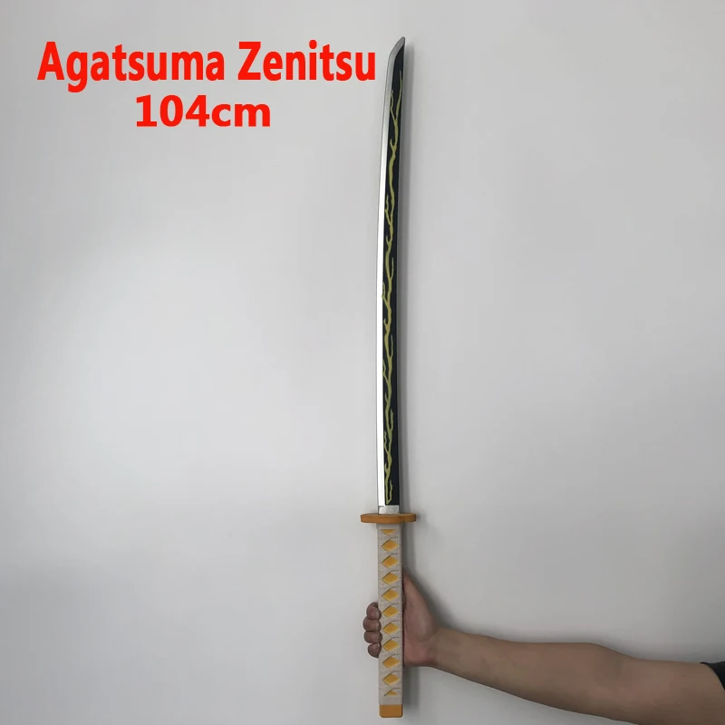 Японское оружие для косплея 1:1 Kimetsu no Yaiba меч убийца демонов Agatsuma Zenitsu аниме ниндзя