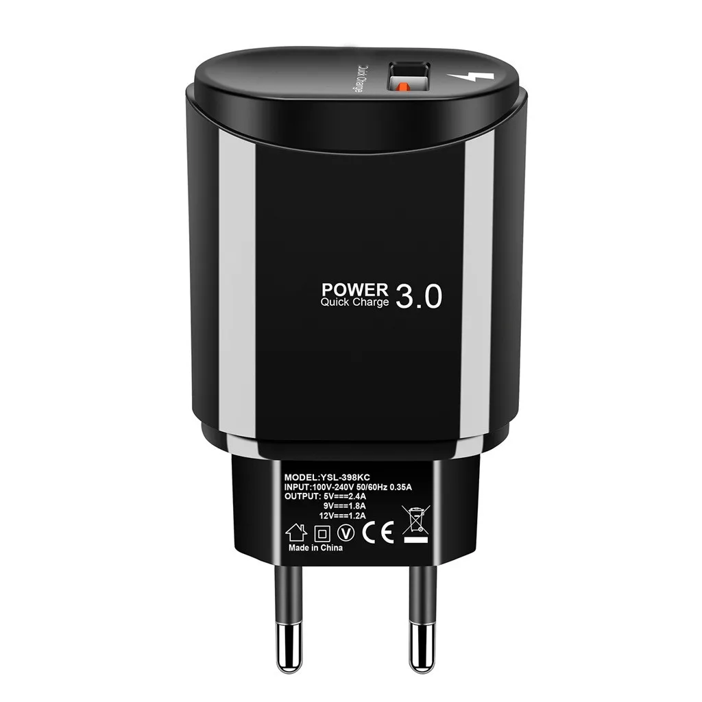 Быстрая зарядка QC 3 0 usb хаб настенное зарядное устройство 2 4 А адаптер питания для