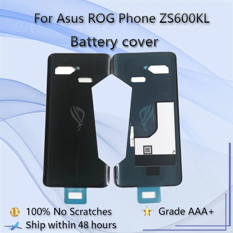 

Оригинальный абсолютно новый 6,0 дюймовый черный стеклянный задний Чехол для ASUS ROG phone ZS600KL Z01QD чехол для аккумулятора задний чехол высокого к...