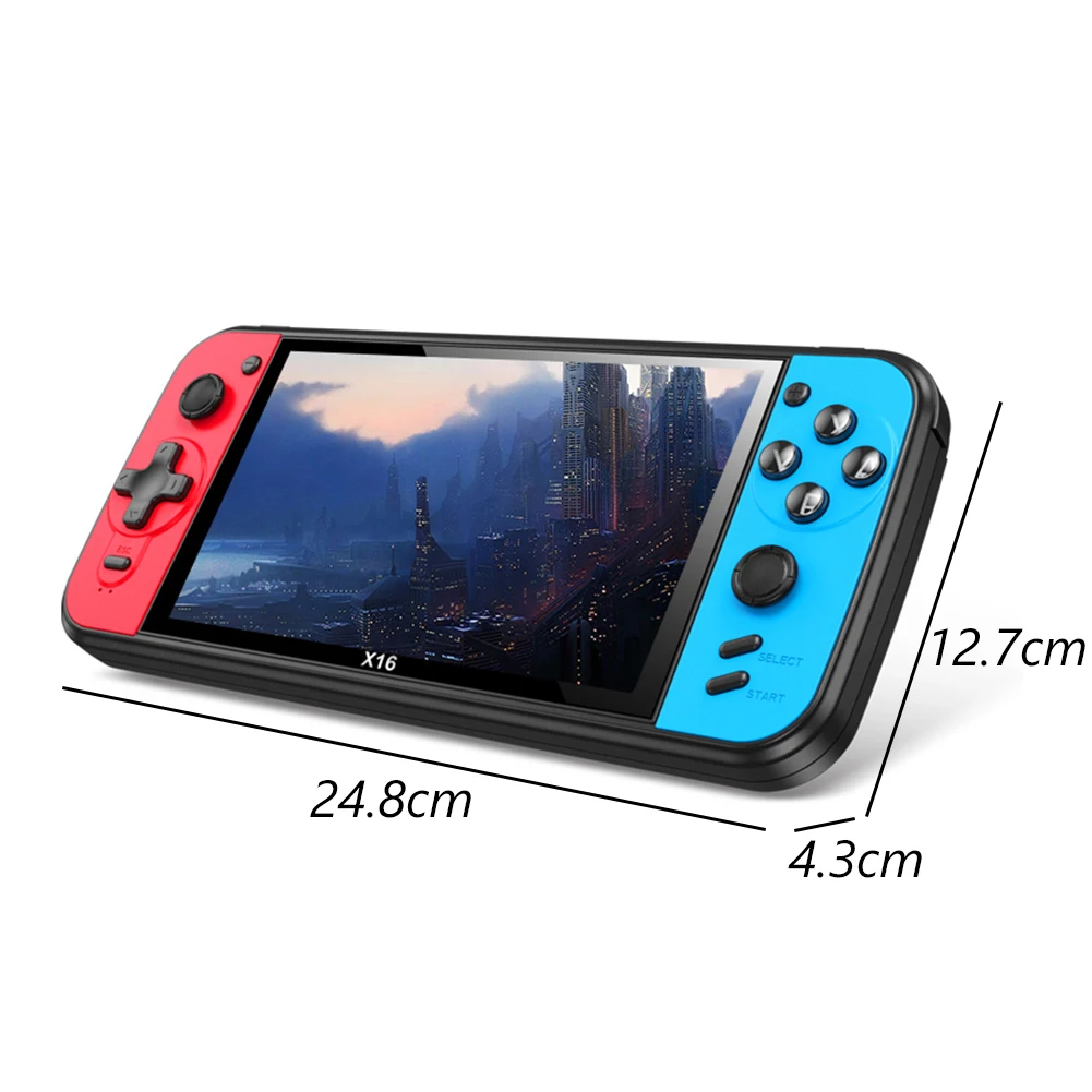 

1 Set Handheld Game Player 6.5 inch 6000 mAh Color Screen Support AVI/RMVB/MP4 TF Card Capacity 1GB-128GB Game Accessories