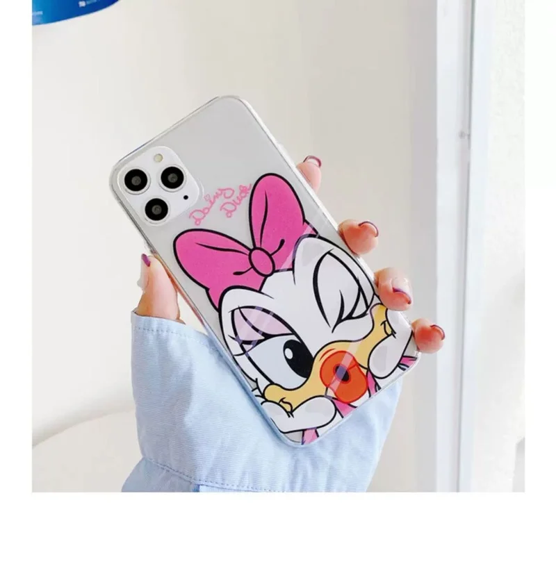 Чехол для телефона прозрачный из ТПУ с изображением Диснея Микки и Минни iPhone 13 12