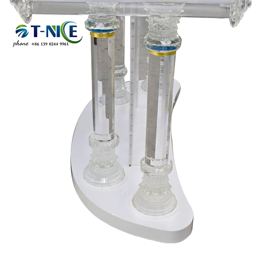 

AKLIKE White Gloss Glass Pulpit For Podium Church Organic Pulpit For Churches White Acrylic Lectern Speech Modern Rostrum Pulpit