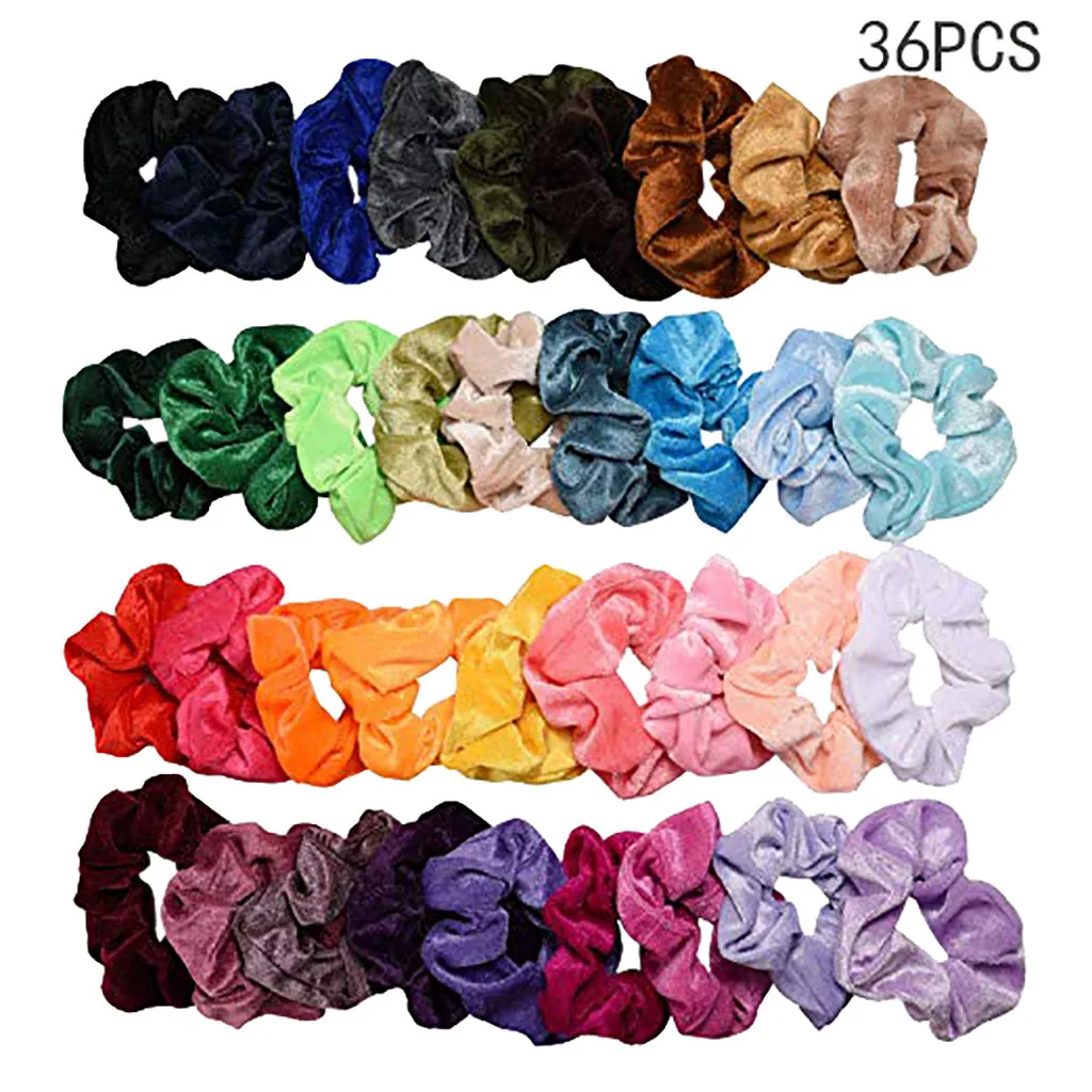 

36 Pcs headband Velvet Elastic Hair Bands for Women or Girls Hair Accessories headbands for women