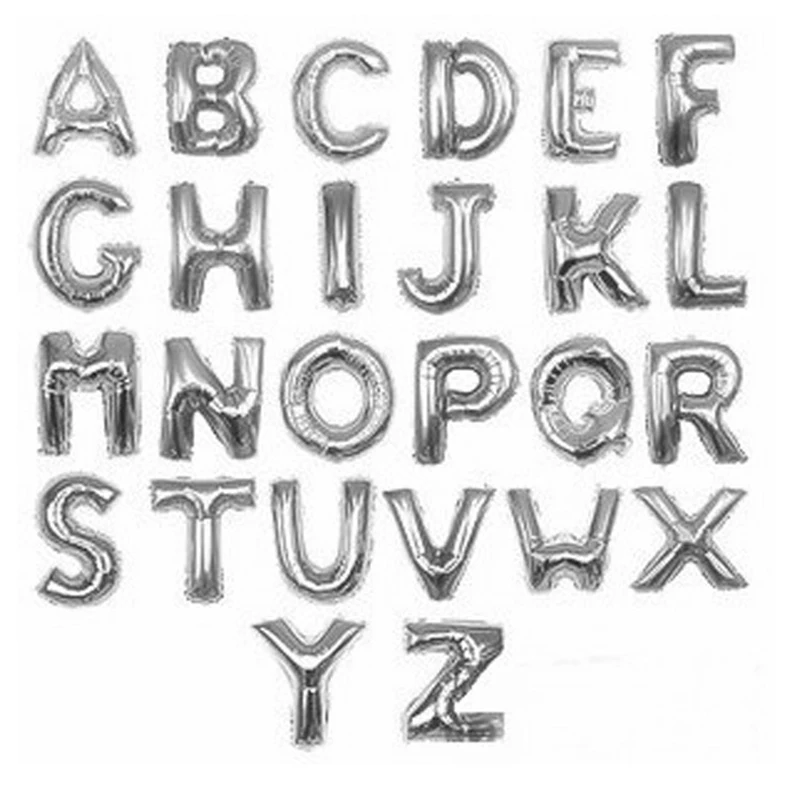 1 шт. 16-дюймовые фольгированные воздушные шары с надписями | Дом и сад