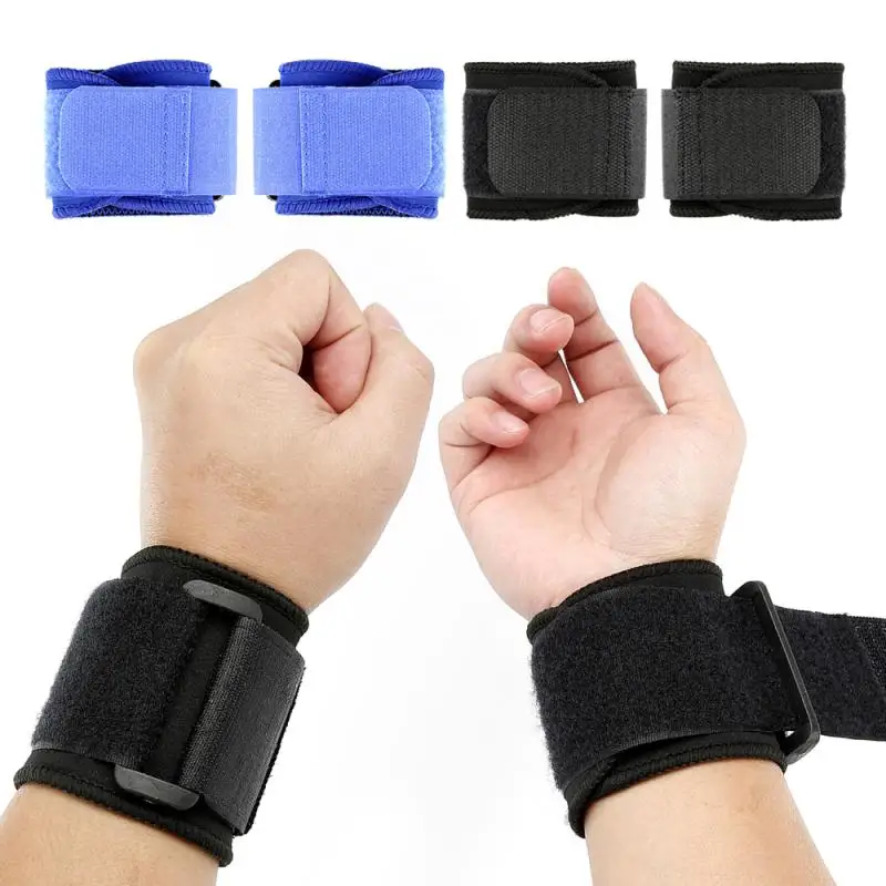 

2PCS Adjustable Weight Lifting Elastic Soft Pressurized Wristband For Volleyball Tennis Durable Sport Wristband Protective