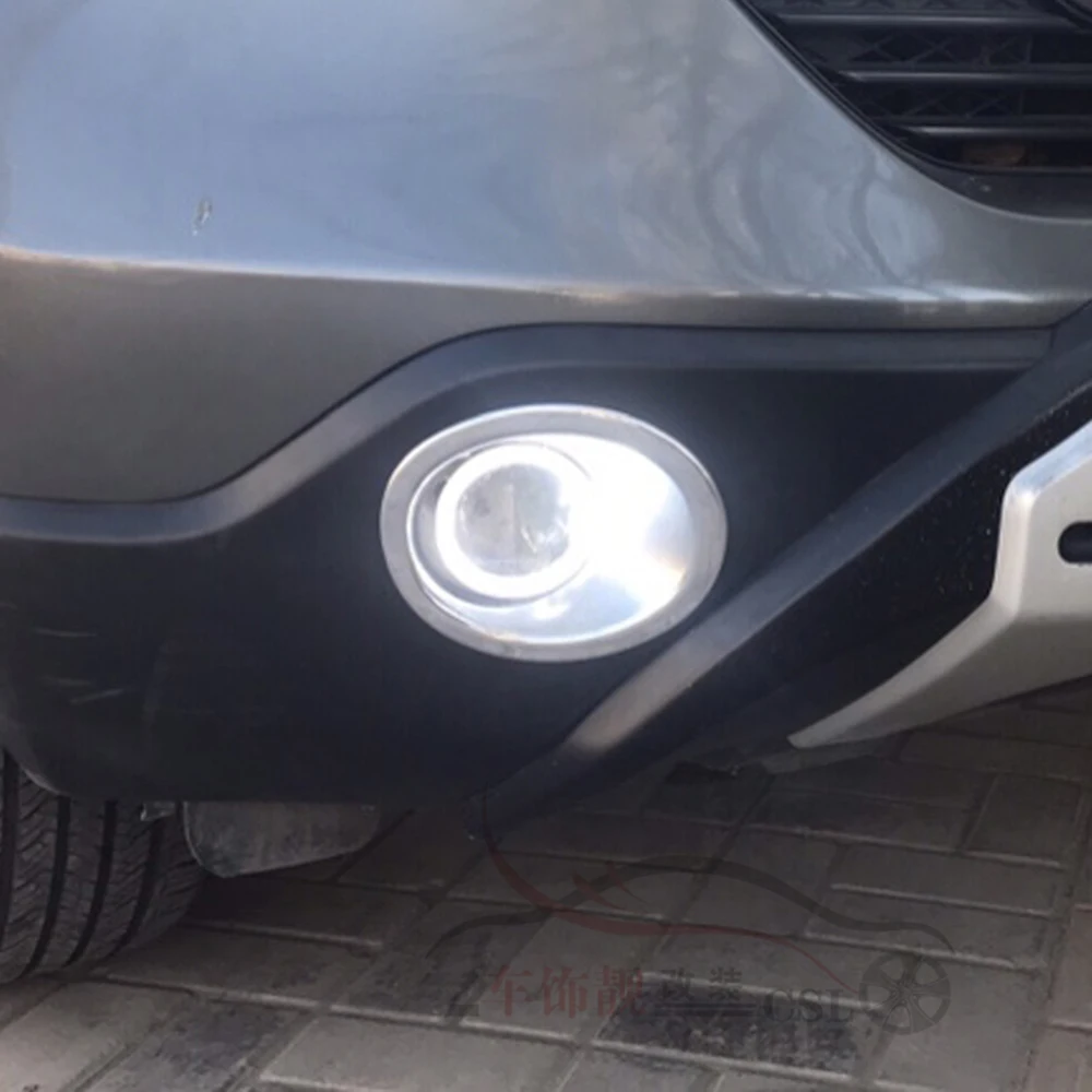 1 пара (2 шт.) Хромированная передняя противотуманная задняя крышка отделка для Honda