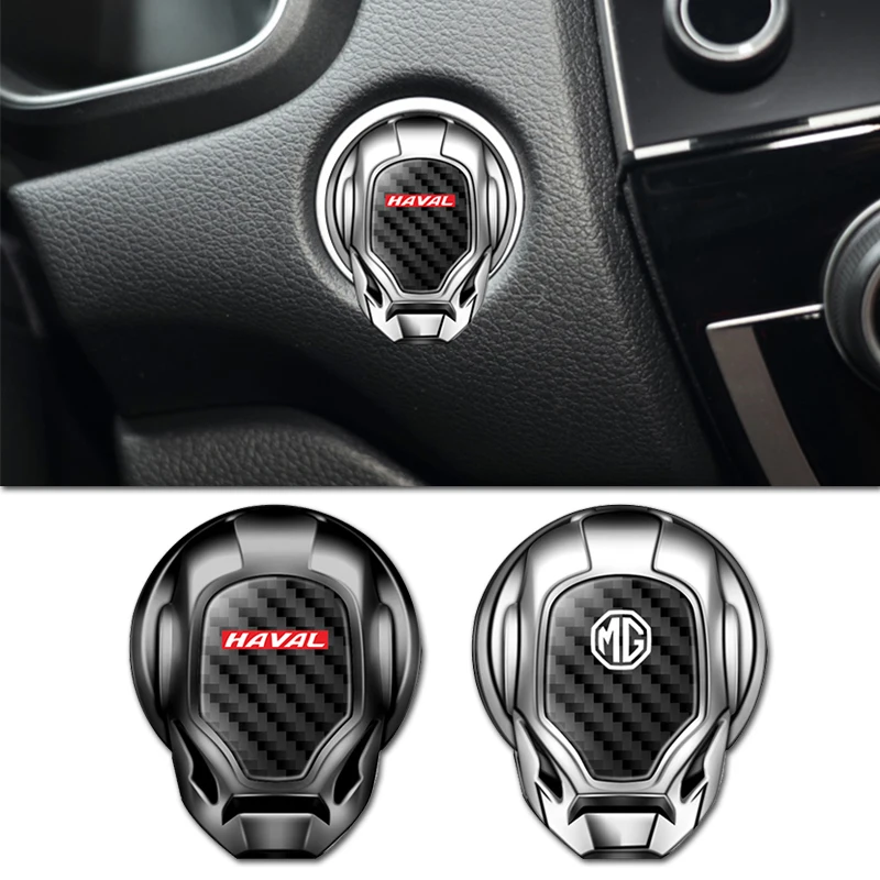 

1pcs Car Engine Switch Ignition Button Metal Protective Cover for Volkswagen R36 Magotan Golf Variant CC Passat Polo XL1 TEX NCC