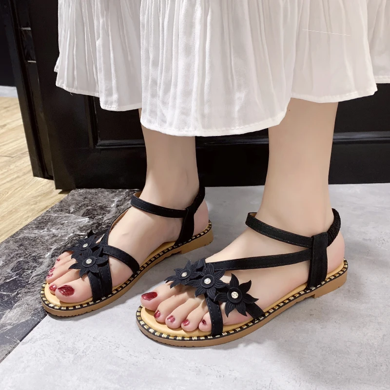 2020 брендовые пляжные сандалии на плоской подошве женские шлепанцы богемные