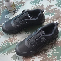 2021 outdoor training shoes fast buckle special combat without strap lock seconds wear off automatic duty shoes training men