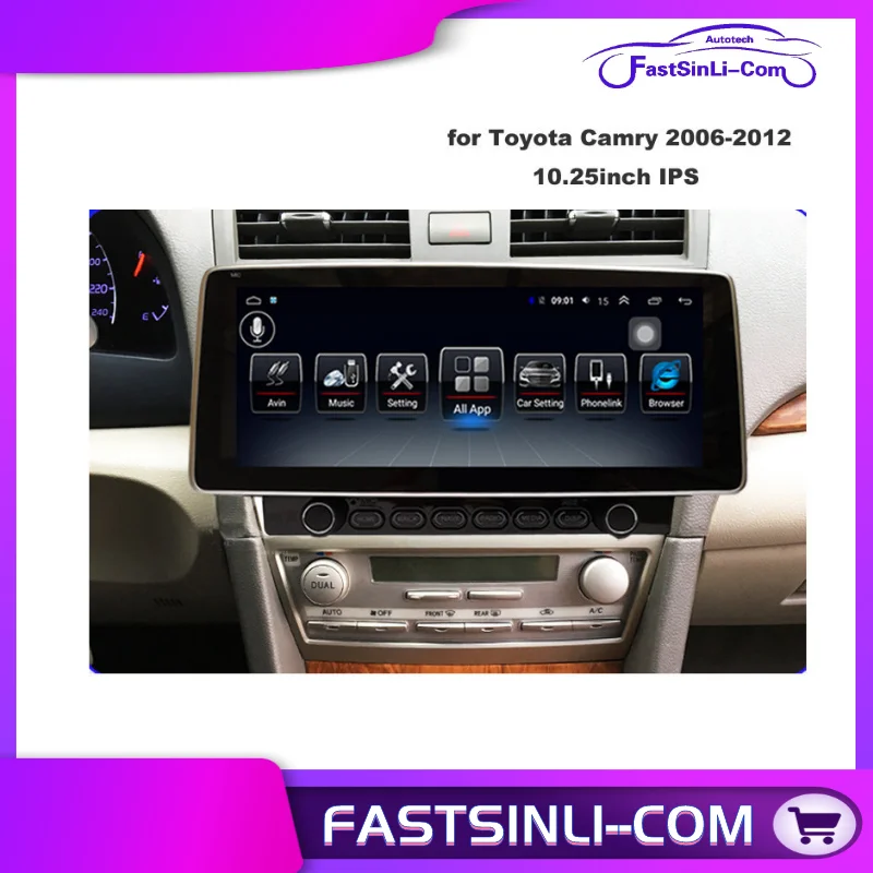 Автомобильный мультимедийный плеер 9 дюймов Android 2din для Toyota Camry 2006 2012