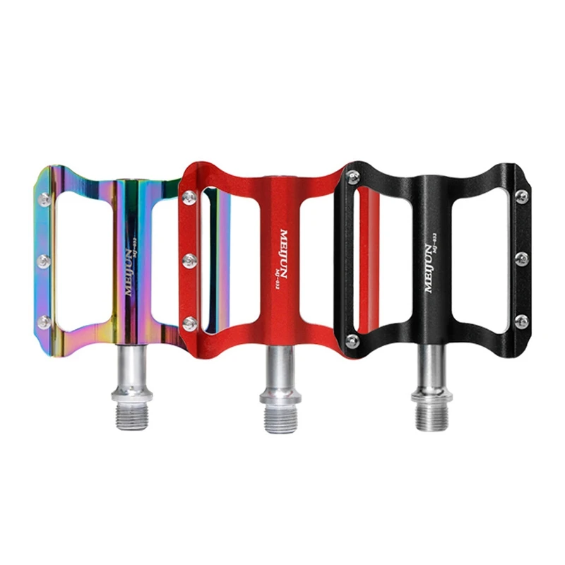 

MEIJUN Mountain Pedals MTB Pedals Alloy Road Bike Pedal Bicycle Nonskid Lightweight Platform Flat Pedals