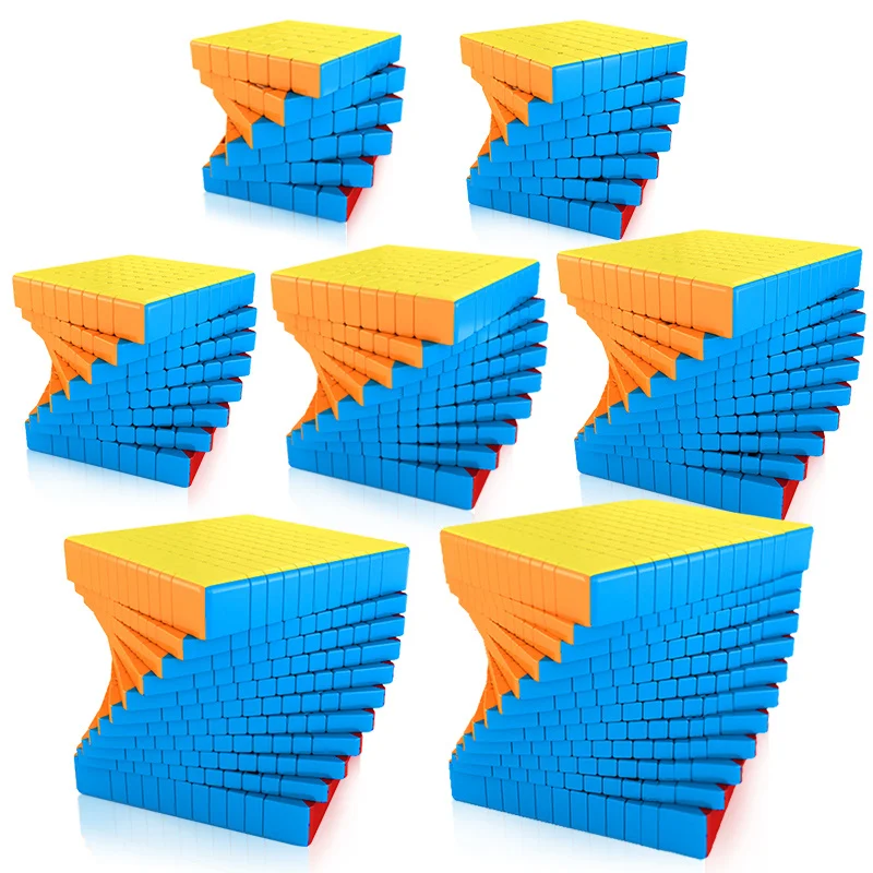 MoYu MeiLong Magic Neo Cube Stickerless 5x5 6x6 7x7 8x8 9x9 10x10 11x11 12x12 | Игрушки и хобби