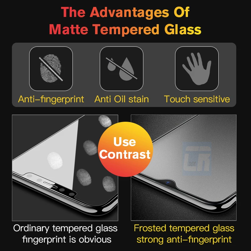No Fingerprint Full Cover Matte Tempered Glass for Oneplus Nord N200 7T 6T 8T 10T Screen Protector for One Plus 9r Frosted Glass