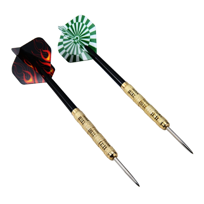6pcs 14g Steel Tip Darts Set Professional 15.2cm Stainless With Brass Darts Shafts Party Entertainment Hobby Toy