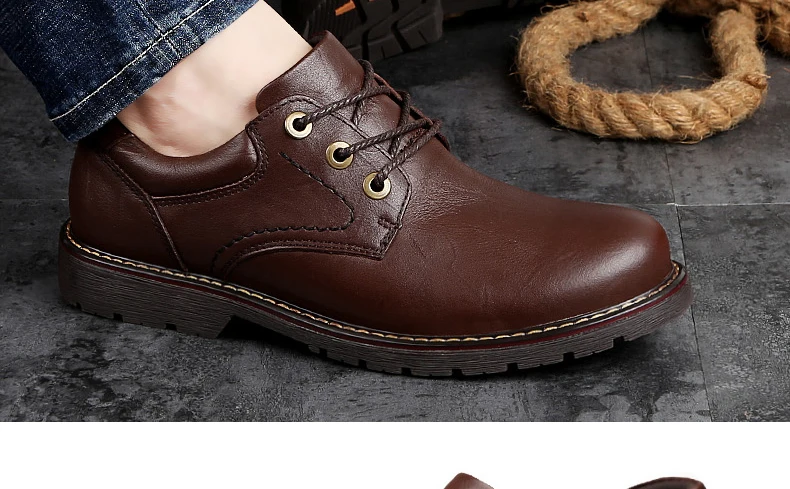 Низкая Dr Martens Мужская первый слой натуральная кожаная мужская обувь высокого качества Martins лифт обувь Рабочая безопасность плюс Размер 47
