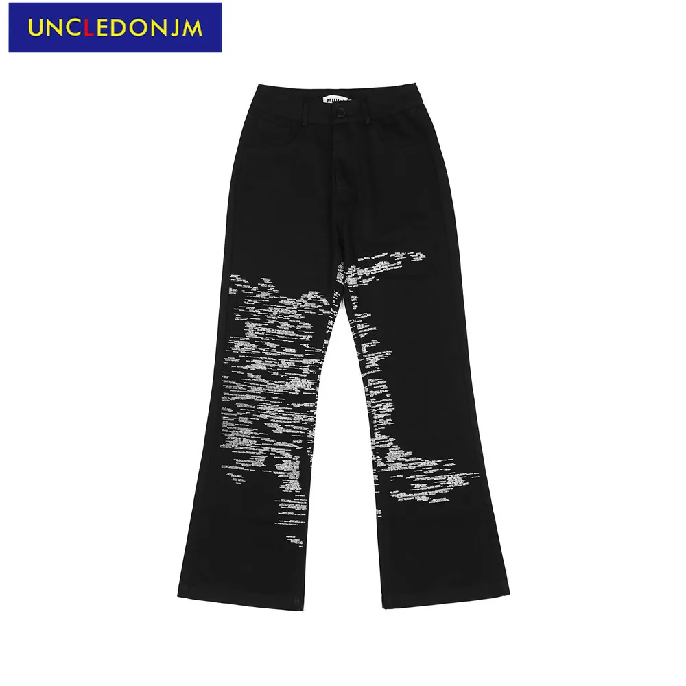 

UNCLEDONJM 2021AW men designer jeans for men distressed jeans streetwear women vintage jeans men biker jeans hip hop pants 21210