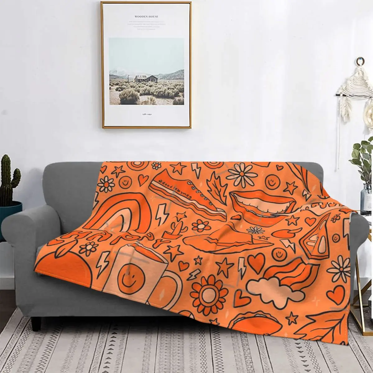 

Manta con estampado naranja, colcha para cama, sofá a cuadros, toalla de playa, manta de muselina, colchas para cama