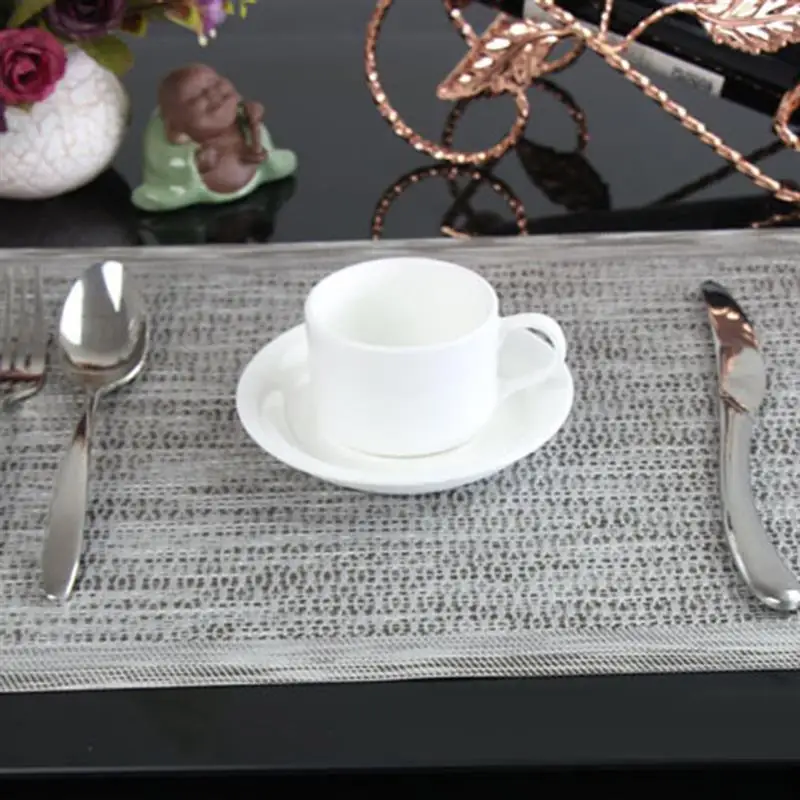 Творческий ПВХ коврик для обеденного стола Пластик полые жар-изоляционный