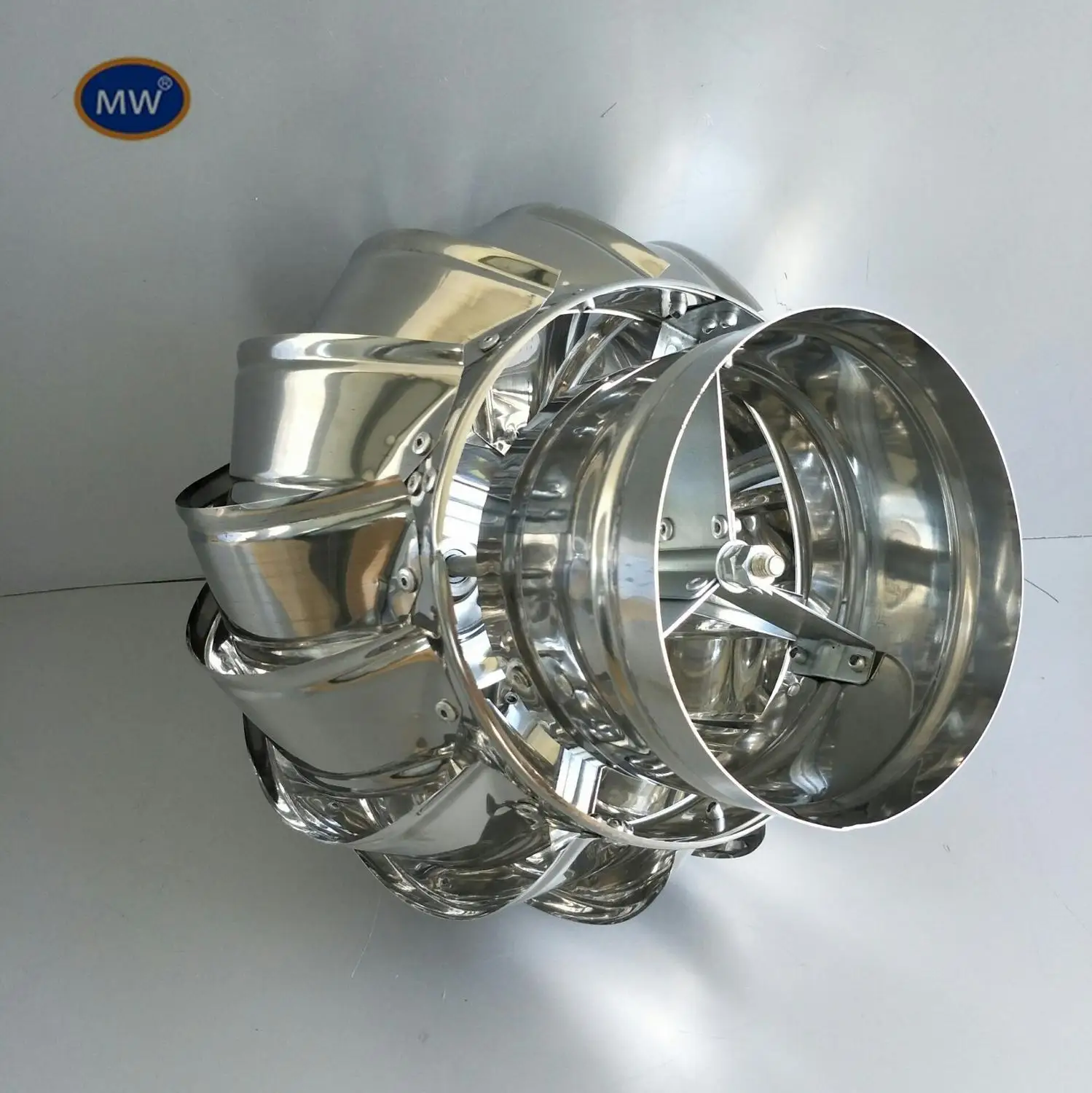 Нержавеющая сталь вращающийся дымоход крышка капота 100/150 мм крыши вентилятор без