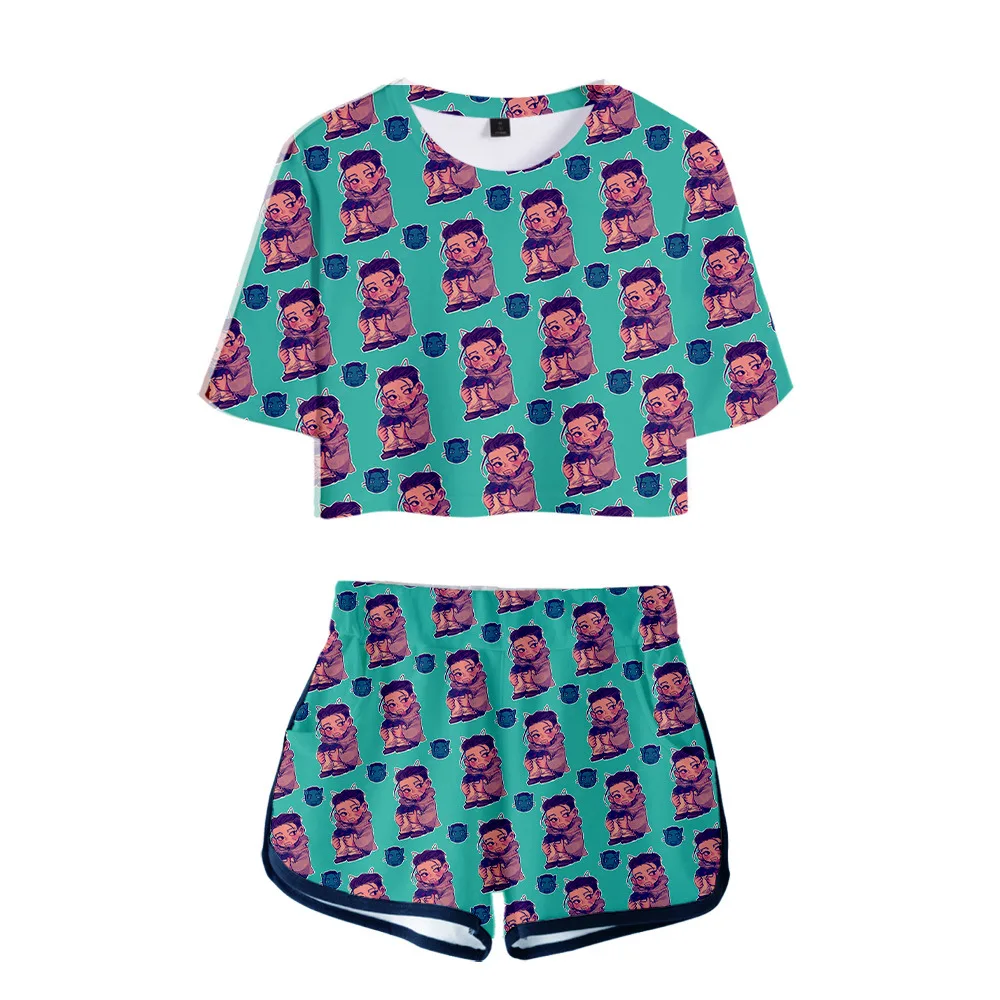 Комплект из футболки и шортов с 3D принтом Аниме|Костюмы аниме| |