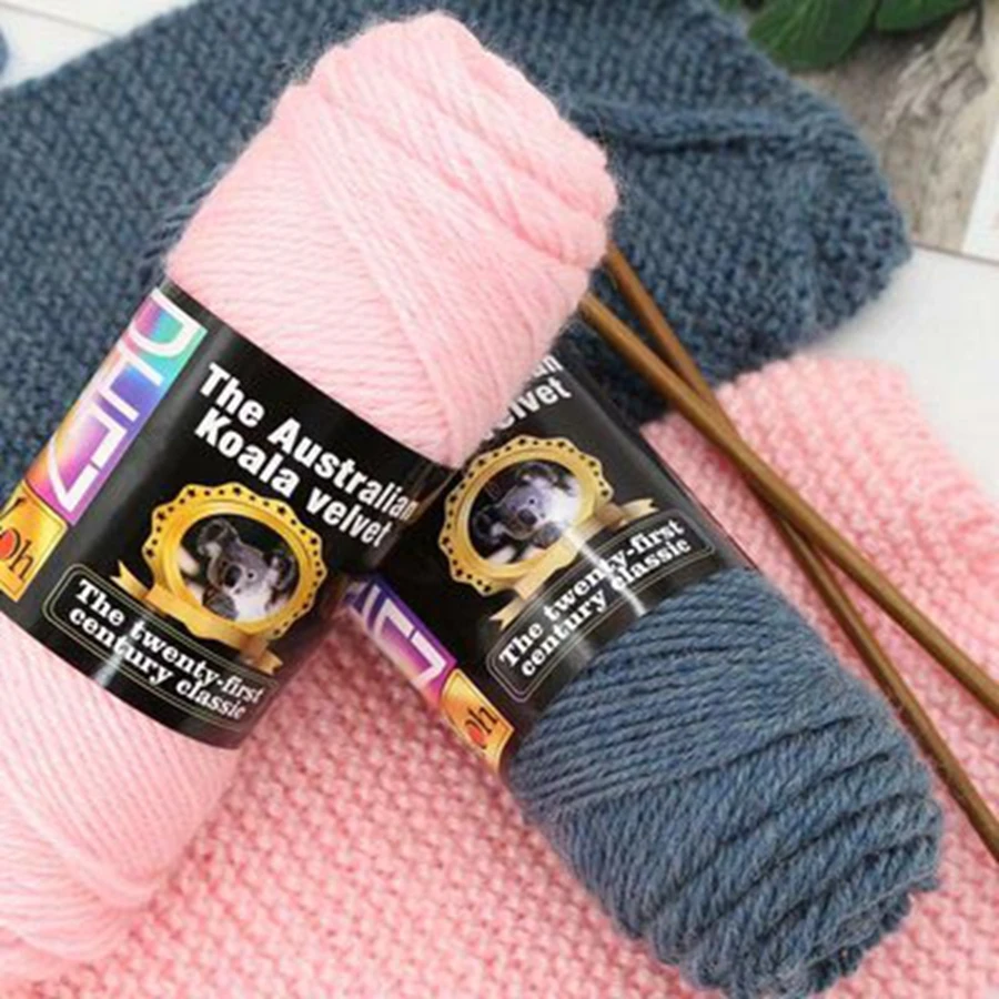 100 г/шар мягкая смешанная пряжа Австралия коала бархат Kitting нить 46 цветов вязание